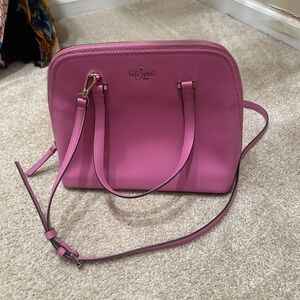 Kate Spade Pink Crossbody Bag with Structured Design